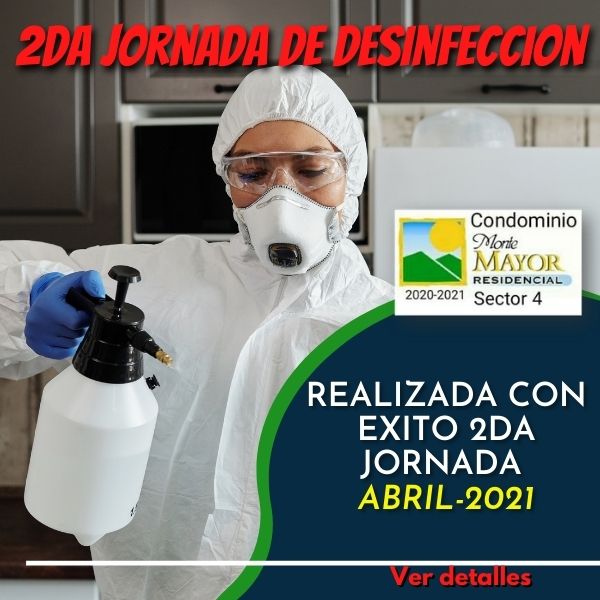 Estimados propietarios. Realizado con exito la segunda jornada de desinfeccion en el conjunto residencial Monte Mayor, donde nuestro sector al igual que varios sectores se han beneficiado gracias al apoyo de @samirelmusiu. candidato a la alcaldia del municipio  San Diego